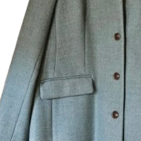 J. Crew Regent Wool Coat SZ 14 Blue - Picture 10 of 12